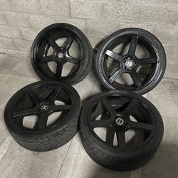 5x120 Strada 22” Positive Offset Wheels BMW, Chevy