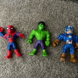 Set Of 3 Marvel Characters 