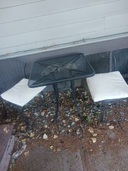 Wrought iron bistro set