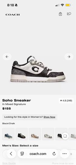 coach soho sneaker