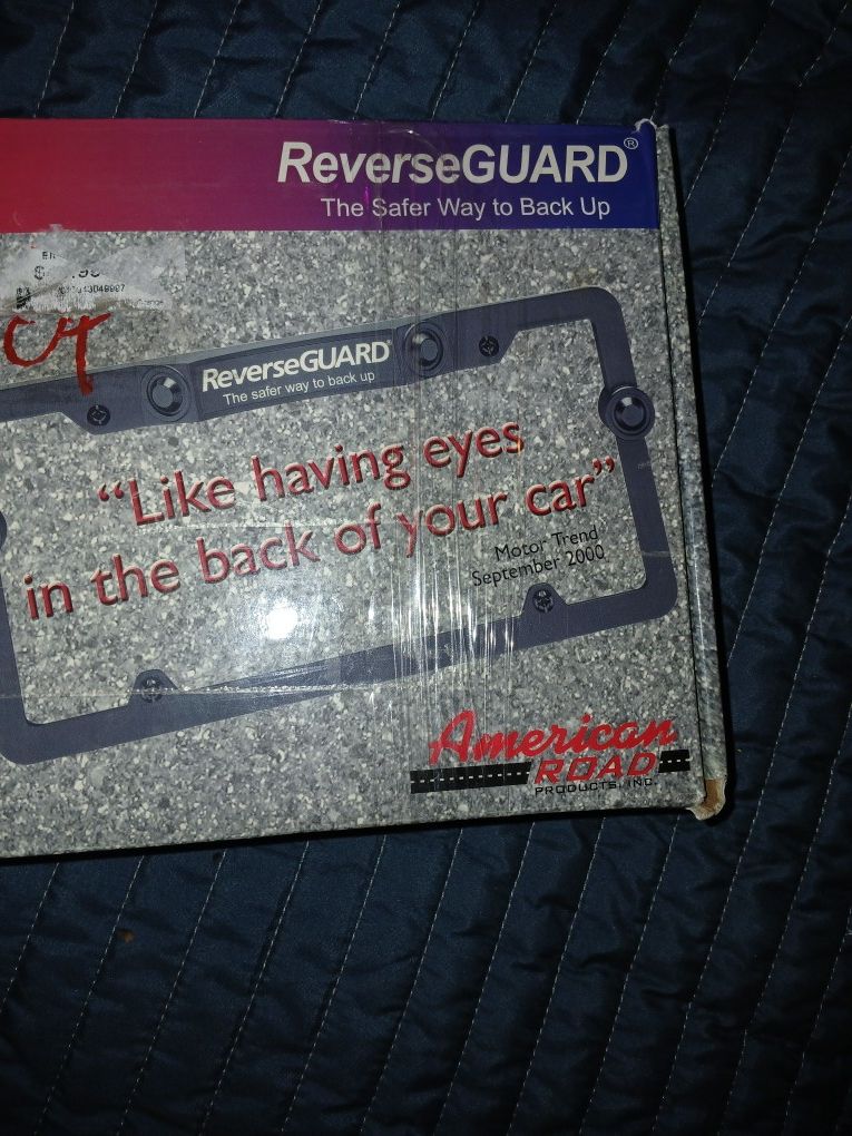 Reverse Guard Backup Camera License Plate !