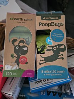 2 boxes of Earth Rated PoopBags