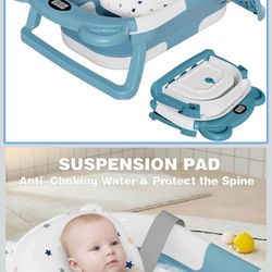 Brand New Never Opened collapsible baby bath & bottle washing bin