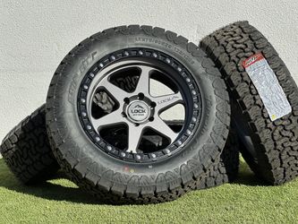 New 20" Lock Off Road Olympus Wheels 6x5.5 Chevy Silverado Rims Tahoe GMC Sierra Yukon 33" Tires A/T