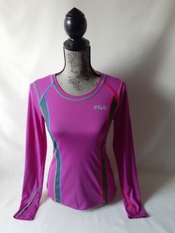 Fila women's purple long sleeve athletic top size XS