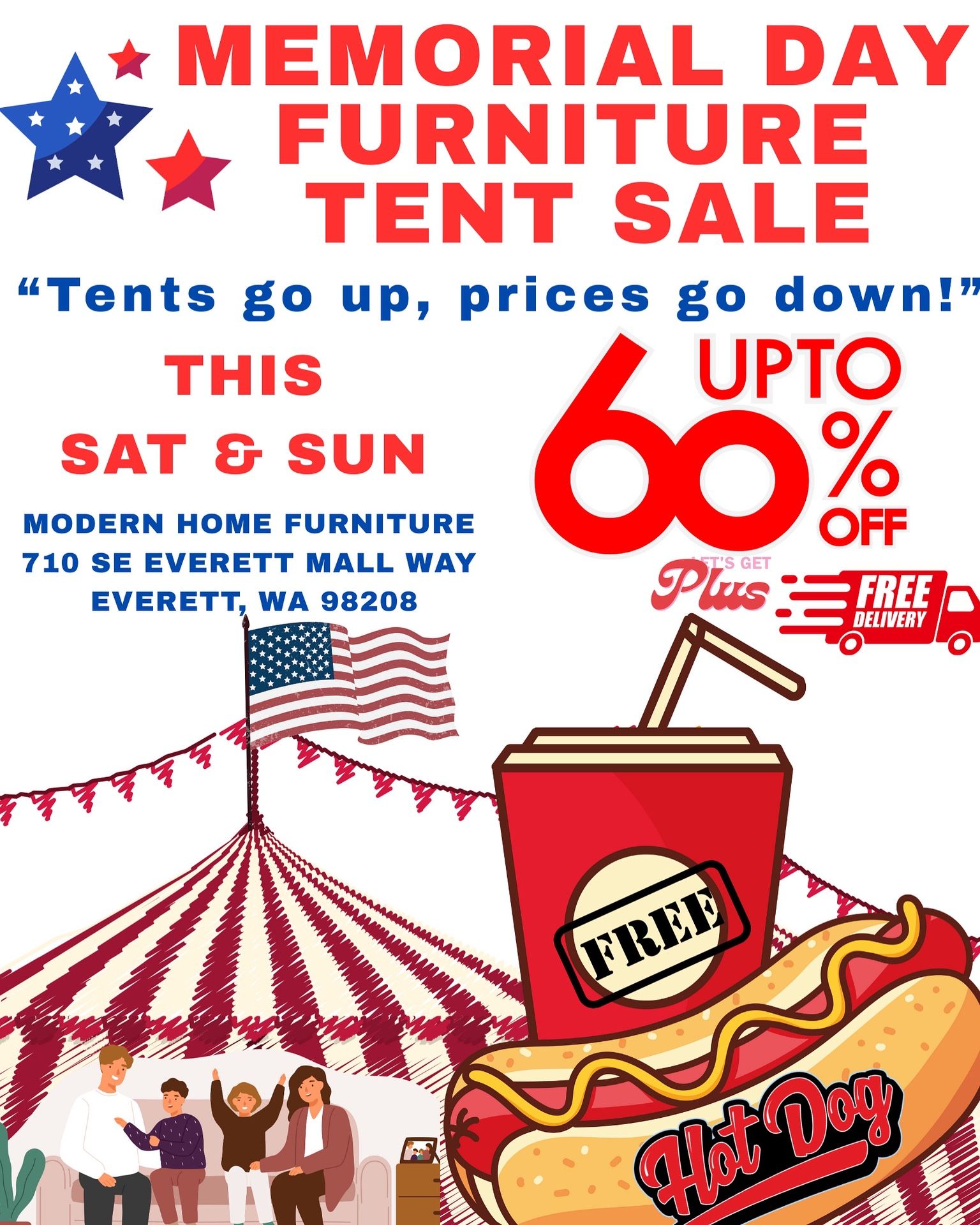FURNITURE TENT SALE ( Modern Home Furniture) $10 to Start!