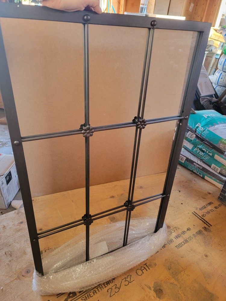 Metal Window Frame wall Mirror 