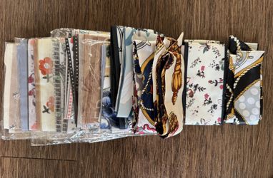 New 14 Pcs Thin Long Purse Bag Handle Scarf Fashion Headband Neck Hair Accessory