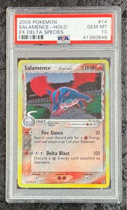 2005 POKÉMON SALAMENCE HOLO EX DELTA SPECIES #14 GEM MT 💎 PSA 10