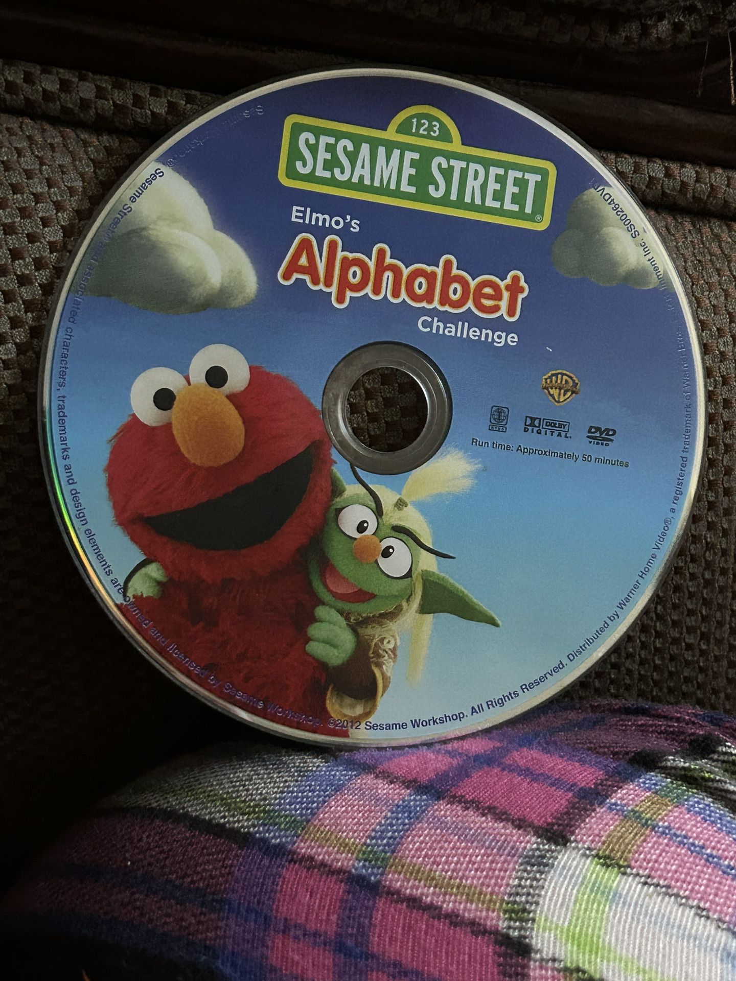 Free Vintage 2012 Sesame Street Dvd : Elmos Alphabet Challenge ( Dvd Only )