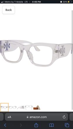 Tory Burch Brand New In Case  clear blue light special lenses