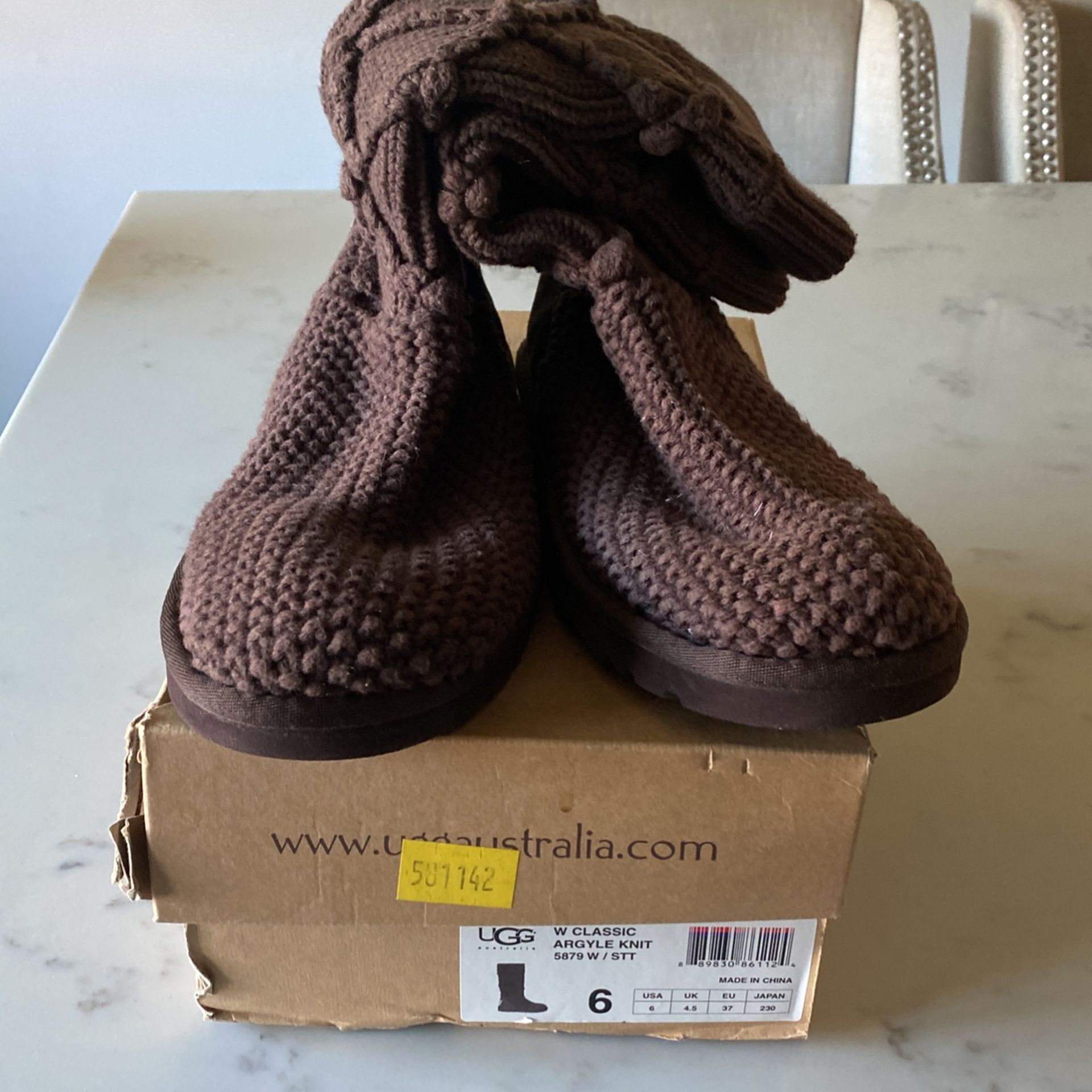 Ugg Womens Argyle Knit 