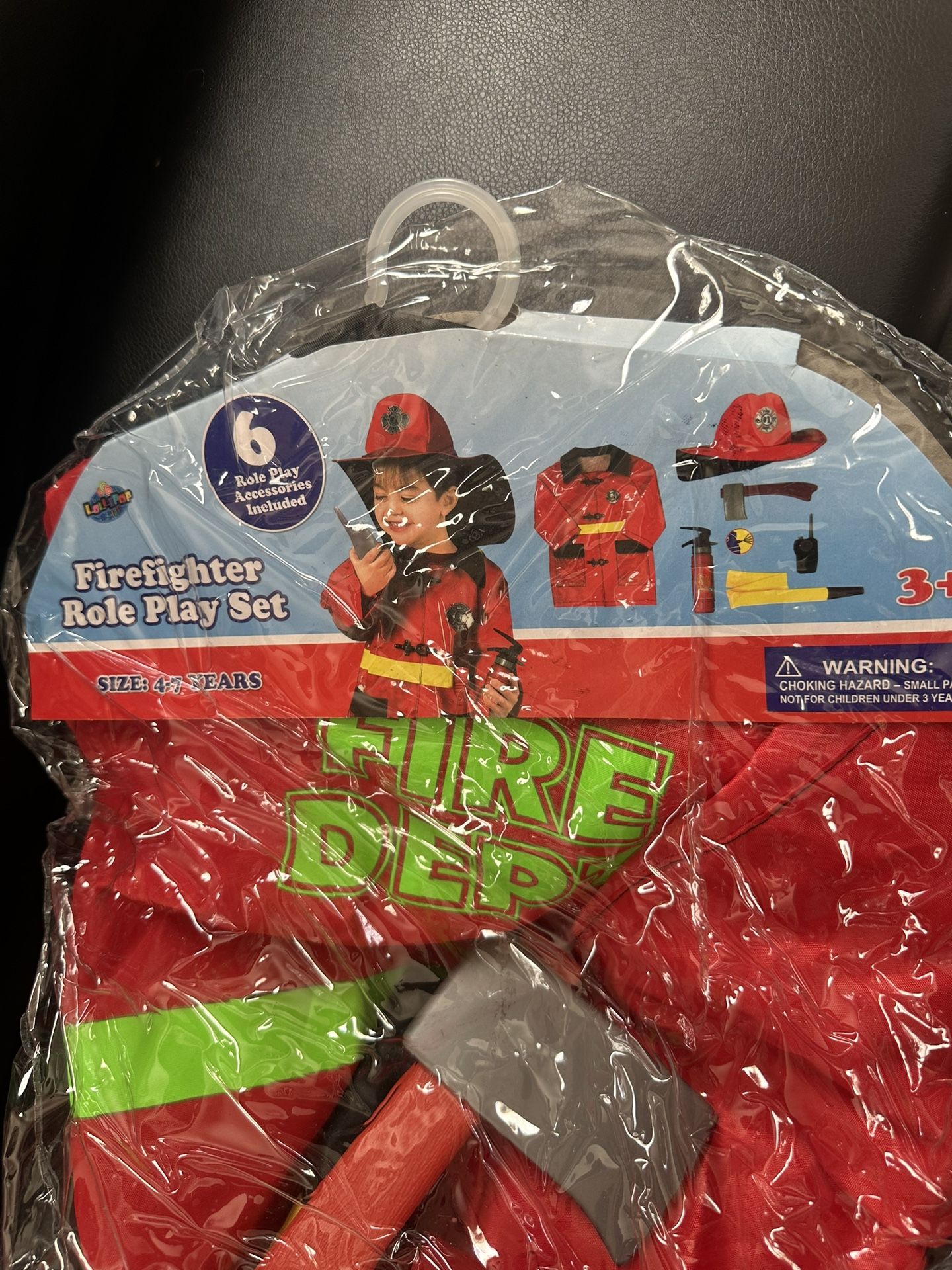 Firefighter Costume Size 4-7