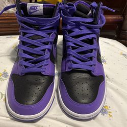 nike dunk high psychic purple (used no box)