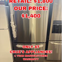 GE 24.8 cu. ft. Bottom Freezer Refrigerator