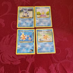 Selling 4 1995 Water Type Cards