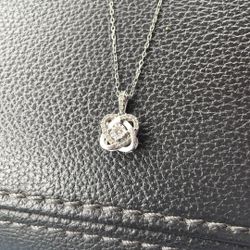 Kays Sterling Silver Genuine diamond Necklace 