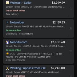 Lincoln Electric Welder 210