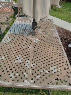 Patio table and chairs