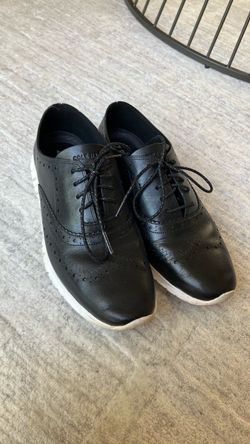 Cole Haan Zerogrand Black Leather Oxfords • Women’s Size 8