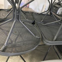 METAL PATIO TABLES