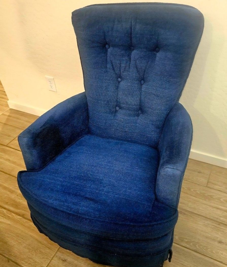 Comfy Blue Rocking Chair
