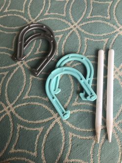 Plastic horseshoe game- safe for children or adults