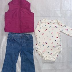  Baby Girl  Outfit 12 M/ Todo Por Un Precio 