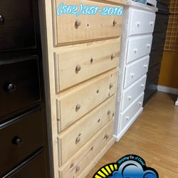 Pinewood Natural 2 Knob Dresser Cajonera Comoda De Pino 