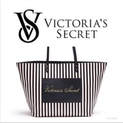 Victoria's Secret Striped Tote Bag, EUC