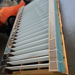 White Steel Pool Fencing 