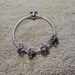 Pandora Mickey Ears Bracelet With Charms