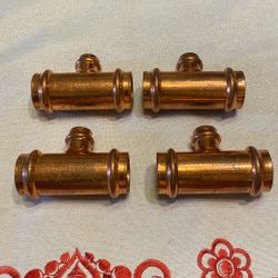 2) 1-1/4 x 1-1/4 x 3/4 inch Press Copper Reducing TEE, Press x Press x Press, (Click in for more size opti