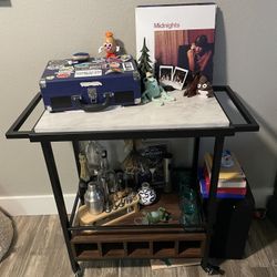 Marble/metal Bar Cart