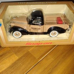 Rare Snap On Diecast 1937 Studebaker Pick Up Truck Diecast 1:24 Scale 