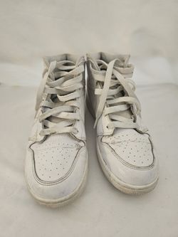 White Jordan's Size 5Y