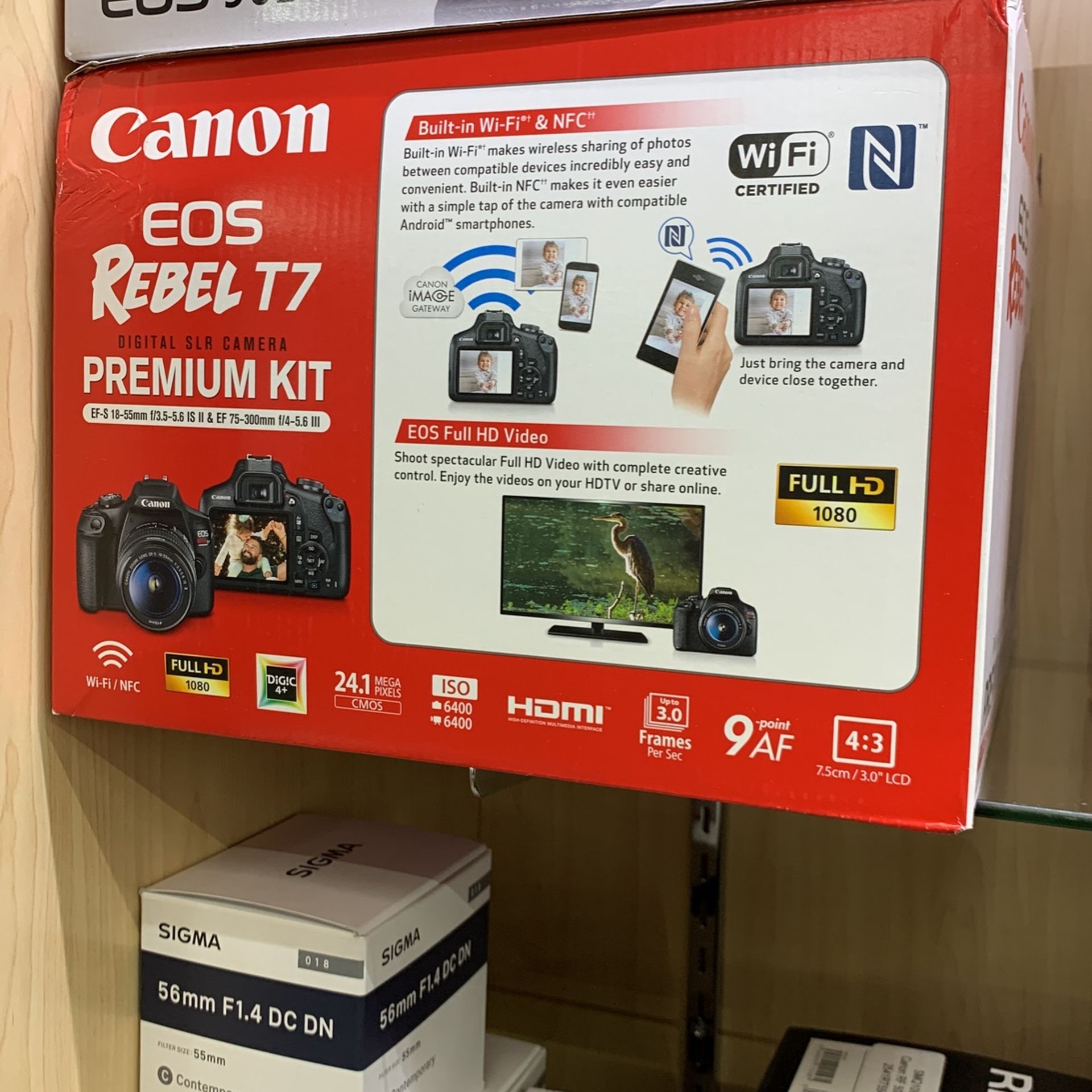 Canon Camera Premium Bundle Rebel T7 And 2 Lenses