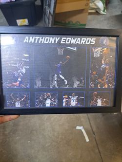 Anthony Edward's 8 x 10 Picture With the Minnesota Timberwolves