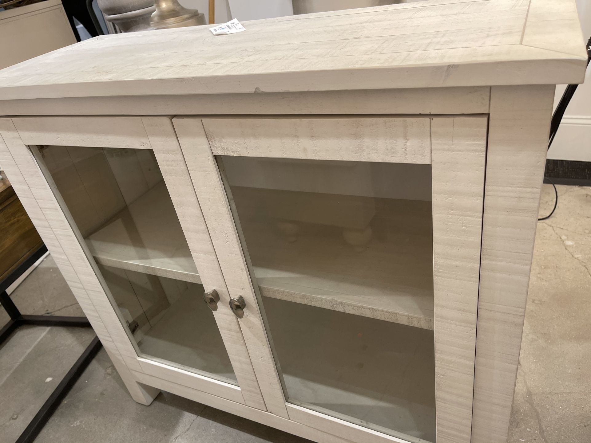 Elk Home solid wood off white cabinet