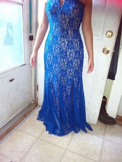 Royal blue prom/formal dress (Size 8)