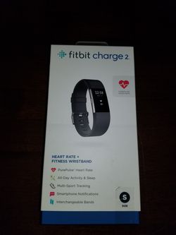 Fitbit Charge 2. Small. Black w/Charger