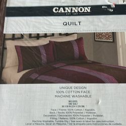 Cannon Quilt. Brand New With Pockets 
