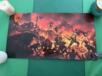 Doom 2016 Fight Like He’ll Lithograph Bethesda ID software Big Box Pc Game