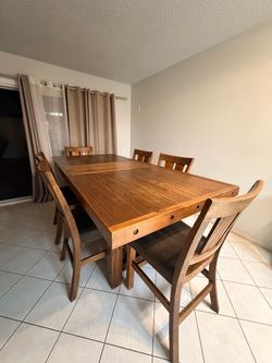 Ashley Furniture High-Top Dining Table with 6 Chairs