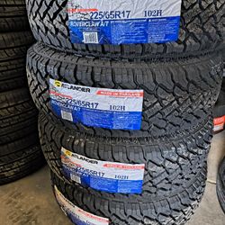 225/65/17 Atlander All Terrain Tires Installed And Balanced/ Instaladas Y Balanceadas 
