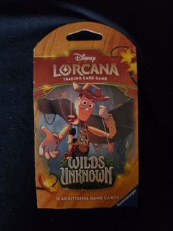 Disney Lorcana TCG – Wilds Unknown Sleeved Booster Pack (Factory Sealed)