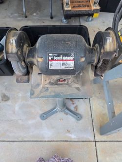 Ohio Forge Pro Series 6" Bench Grinder with Stand – Works Great