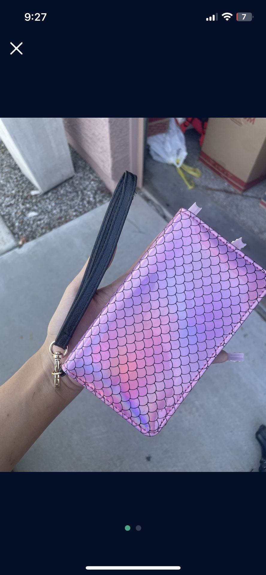 Women’s Mermaid Print Wristlet Wallet