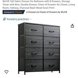 Tall Dresser With 8 Drawers 