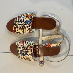 Tory Burch floral sandals
